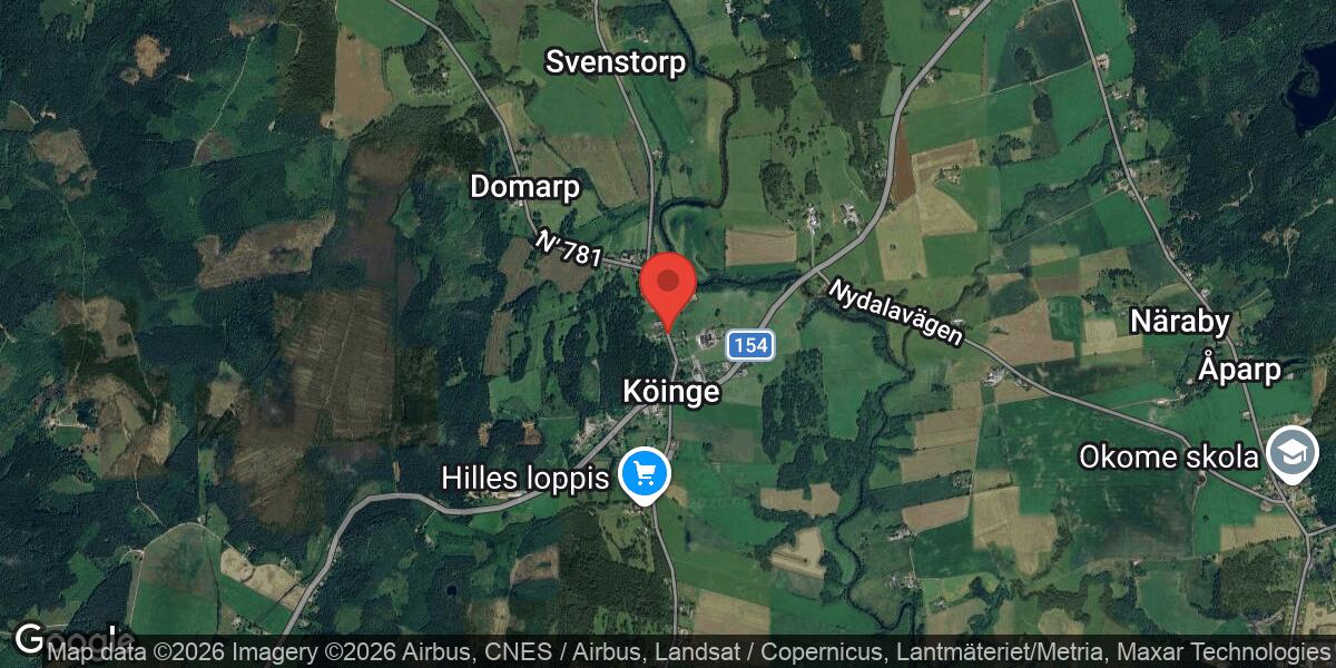 Akut vattenläcka påverkar trafiken på väg 782 mellan Köinge och Köinge N