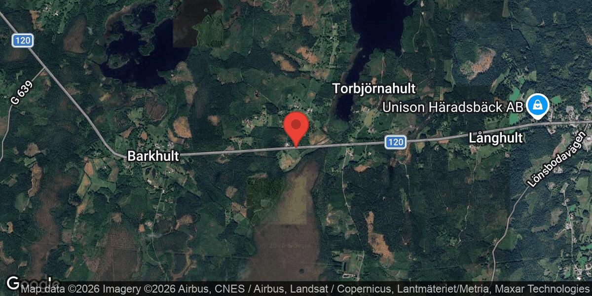 Vägarbete på väg 120 mellan Barkhult och Häradsbäck