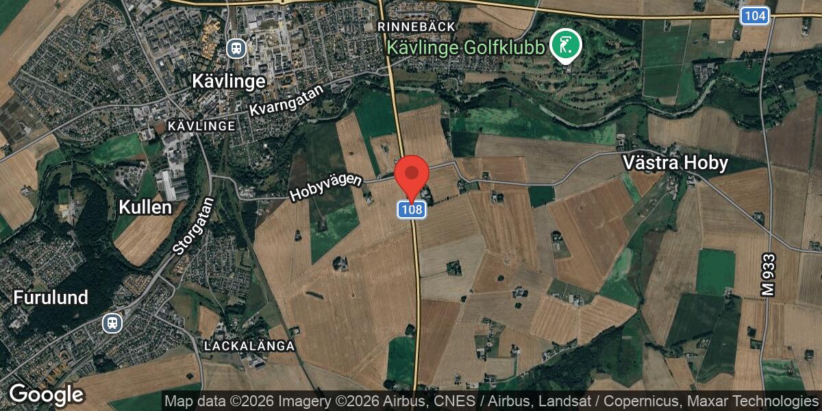 Trafikolycka med tungt fordon på väg 108 söder om Kävlinge