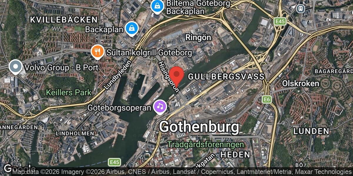 Vägarbete med körfältsavstängning på Gullbergs Strandgata/Marieholmsgatan i Göteborg