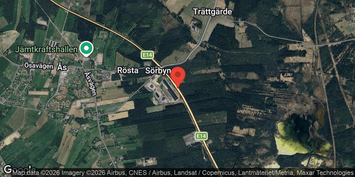 Vägarbete med begränsad framkomlighet på E14 mellan Krokom och Torvalla