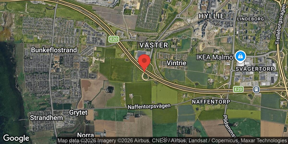 Vägarbete på E20 mellan Vintrie och Lockarp påverkar trafiken under lördagen