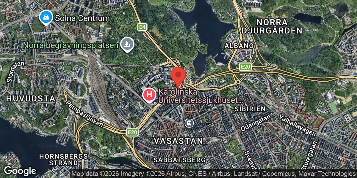 Sprängningsarbete vid Trafikplats Norrtull påverkar E20 mot Ropsten