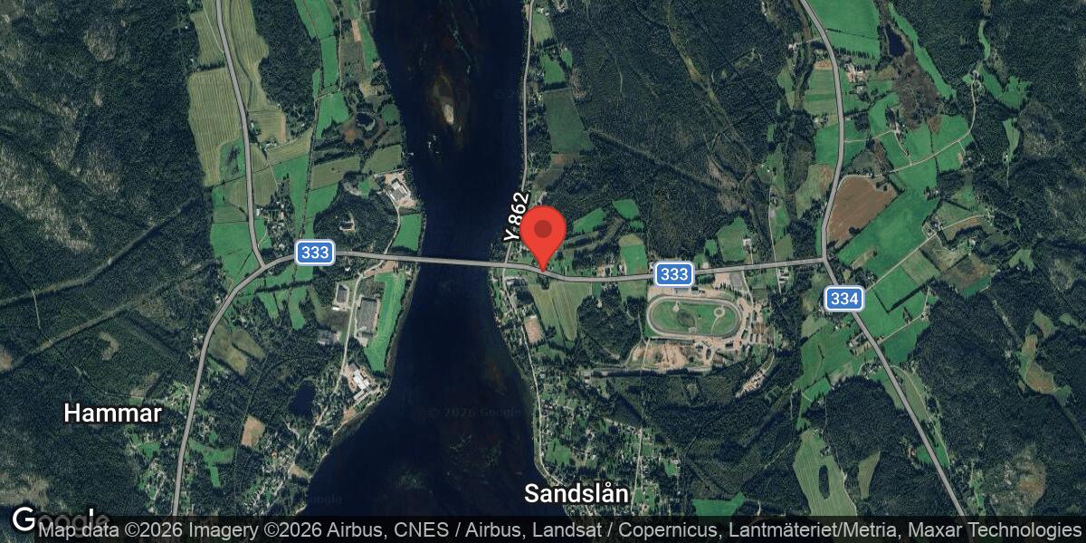 Belysningsarbete på Väg 333 mellan Hammar och Dannero pågår