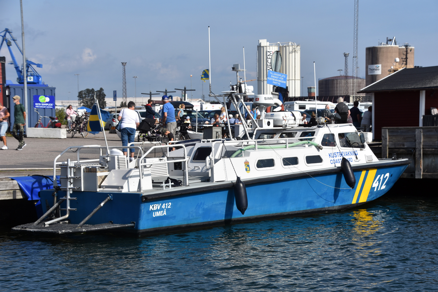Fiskebåt sjönk i Oxelösund – diesel läckte ut
