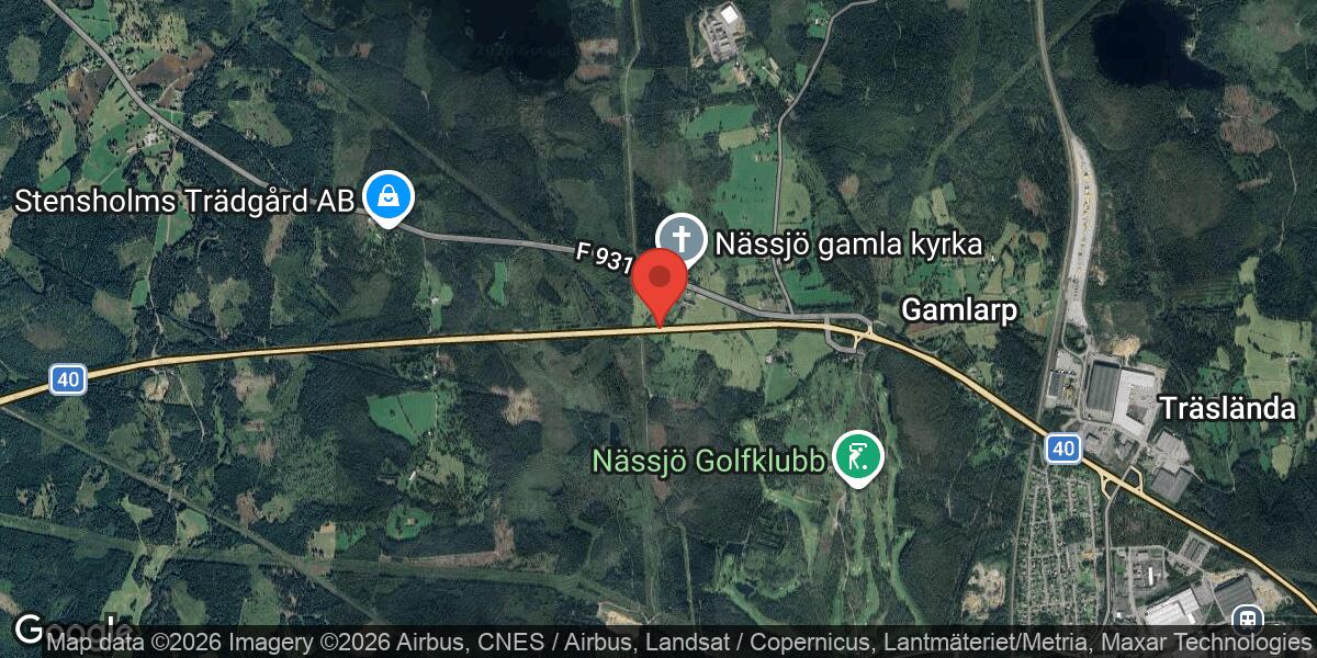 Vägarbete på Väg 31 mellan Trafikplats Gamlarp och Horshaga påverkar trafiken mot Jönköping