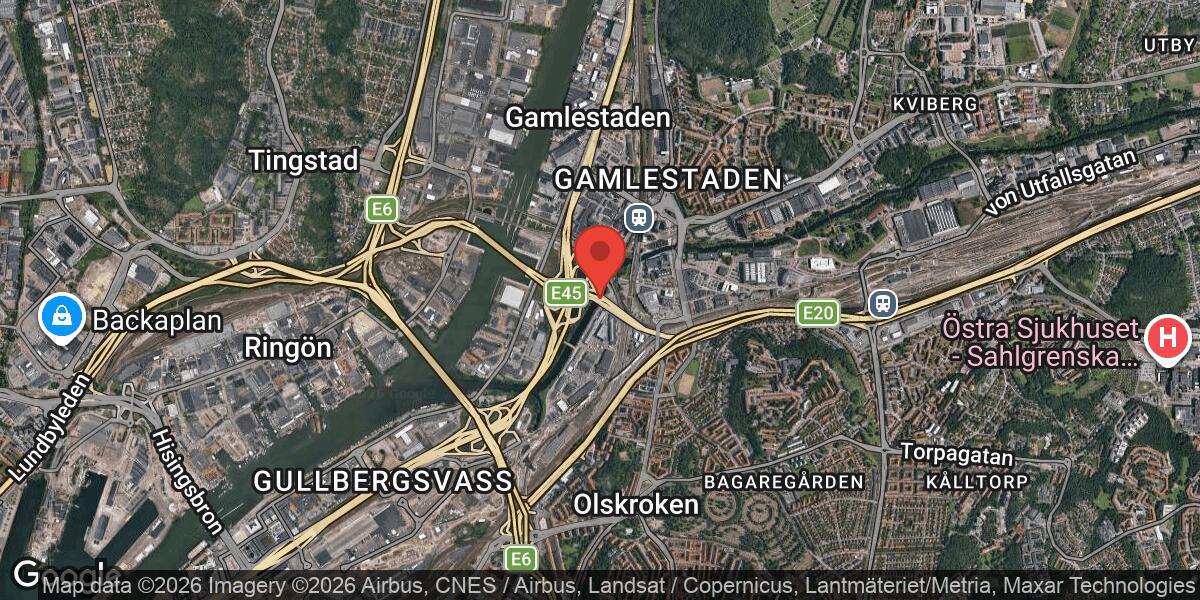 Broarbete på Röde Orm påverkar trafiken på E6 i Göteborg