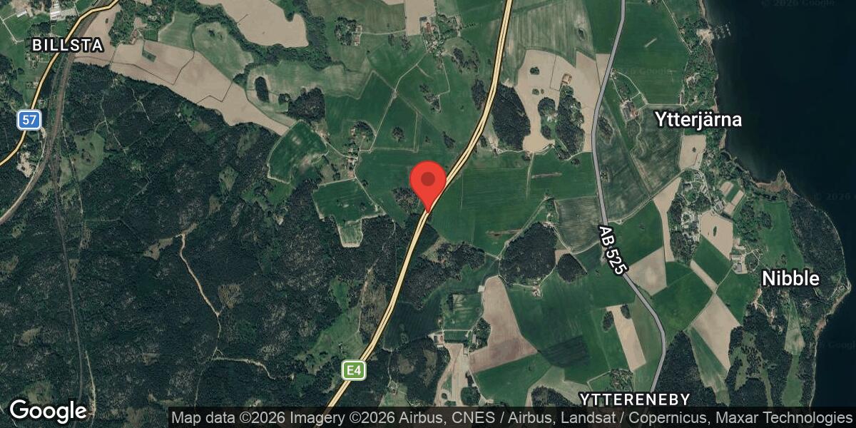 Fordonshaveri på E4 mellan Hölö och Järna påverkar trafiken mot Södertälje