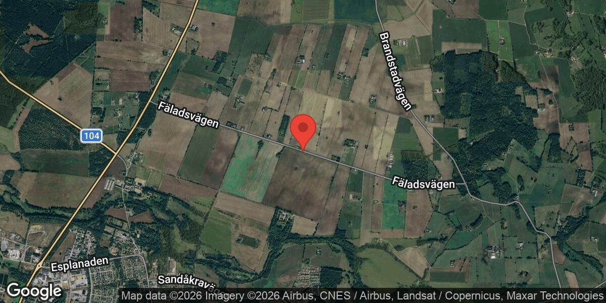 Vägarbete stänger Väg 1043 mellan Södra Åsum och Tolånga under 23 april