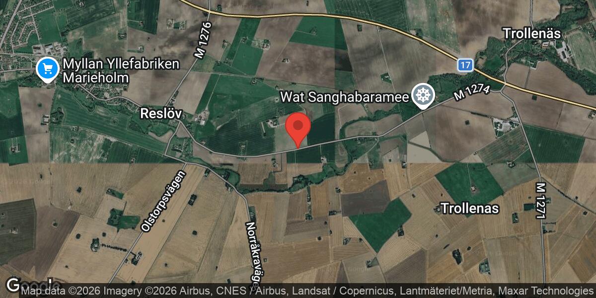 Vägarbete på Väg 1274 mellan Reslöv Ö och Trollenäs S påverkar trafiken