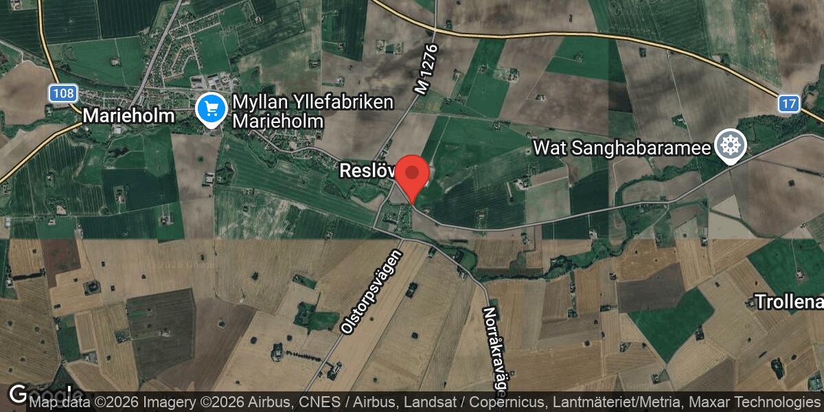 Vägarbete på Väg 1274 mellan Reslöv och Trollenäs påverkar trafiken