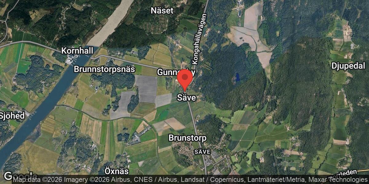 Vägarbete med trafikljus på Väg 570 mellan Kornhalls färja och Säve station