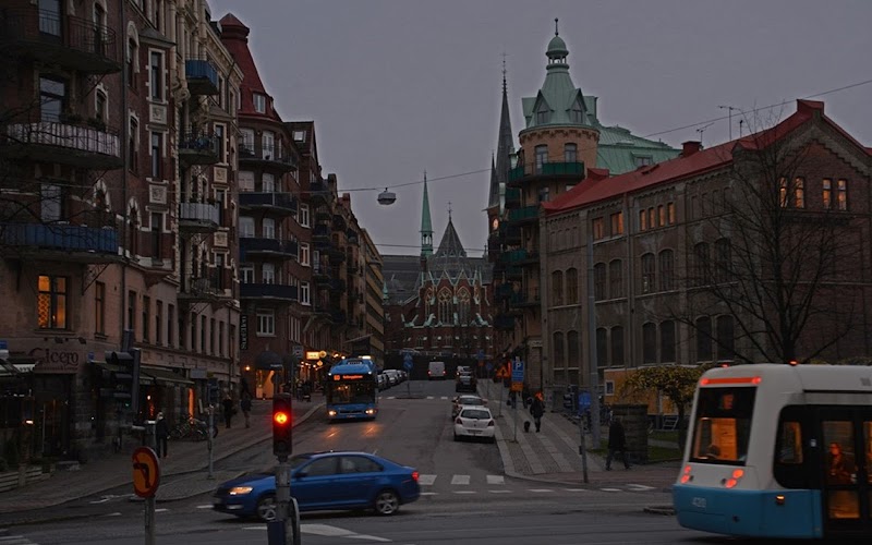 Nattligt spårarbete vid Prinsgatan och Olivedalsgatan i Göteborg