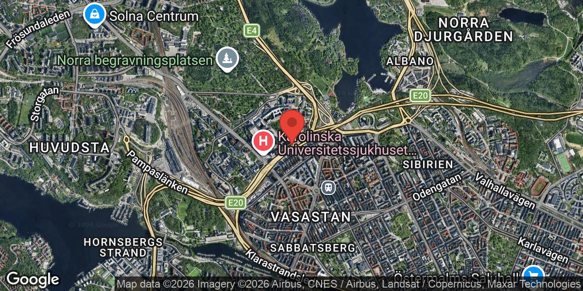 Olycka på E20 vid Norrtullstunneln påverkar trafiken mot Södertälje