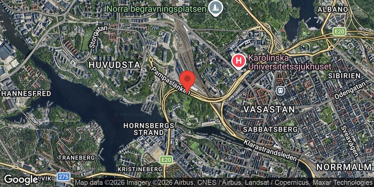 Olycka på E4 vid Trafikplats Karlberg i riktning mot Uppsala