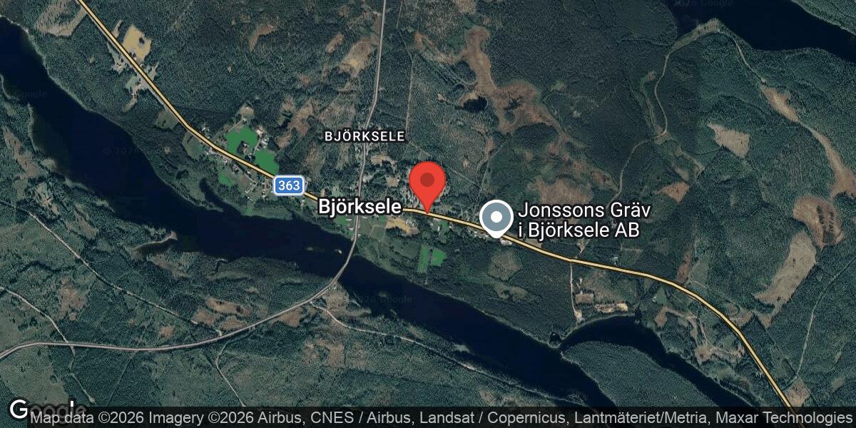 Akut vattenläcka orsakar vägarbete vid Björksele