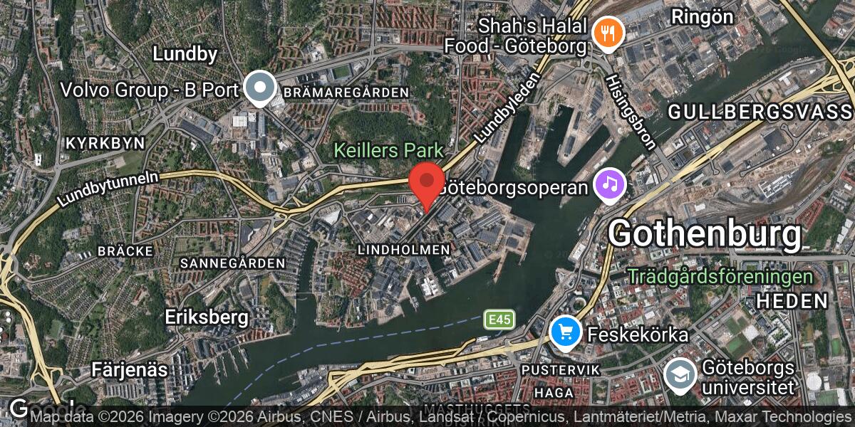 Beläggningsarbete stänger Cersegatan/Lindholmsallén/Lundby Hamnväg i båda riktningarna