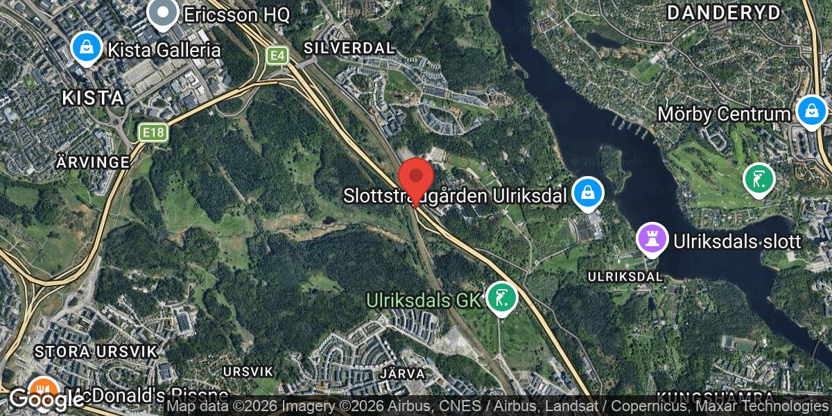 Viltolycka med rådjur på E4 vid Trafikplats Sörentorp i riktning mot Stockholm