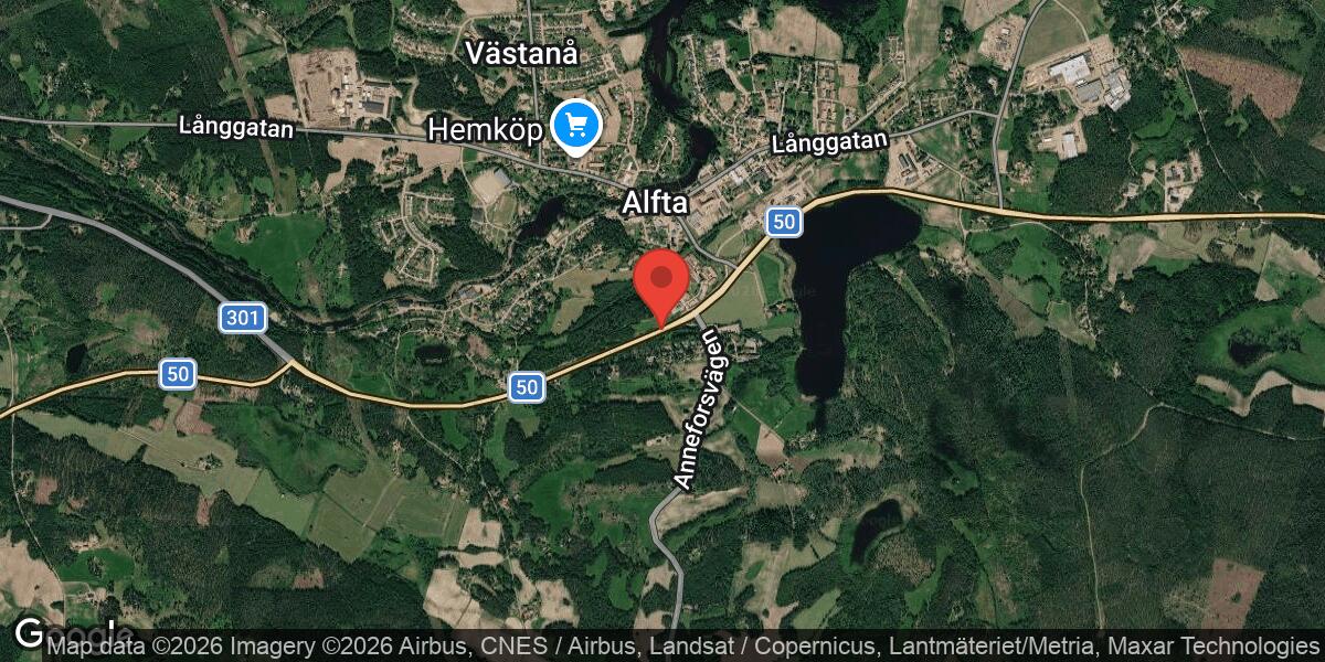 Begränsad framkomlighet på Väg 50 mellan Alfta och Skindra på grund av belysningsarbete