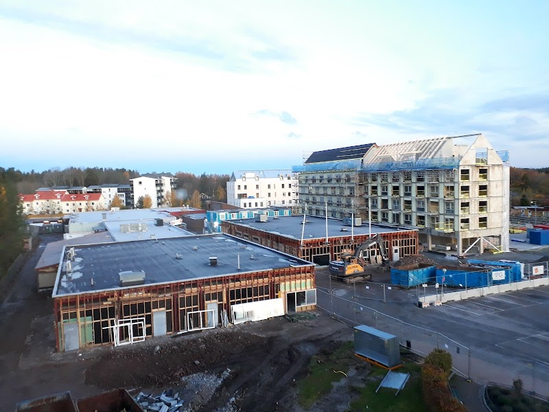 Asfaltering på Centrumvägen i Nykvarn vecka 19