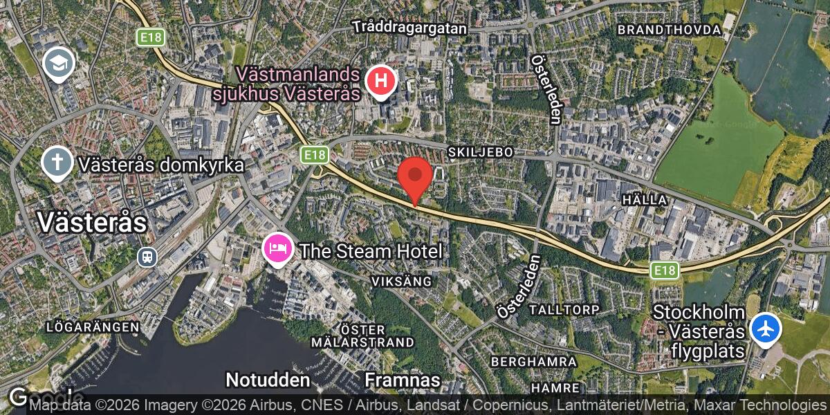 Beläggningsarbete på E18 mellan Skallbergsmotet och Hällamotet påverkar trafiken
