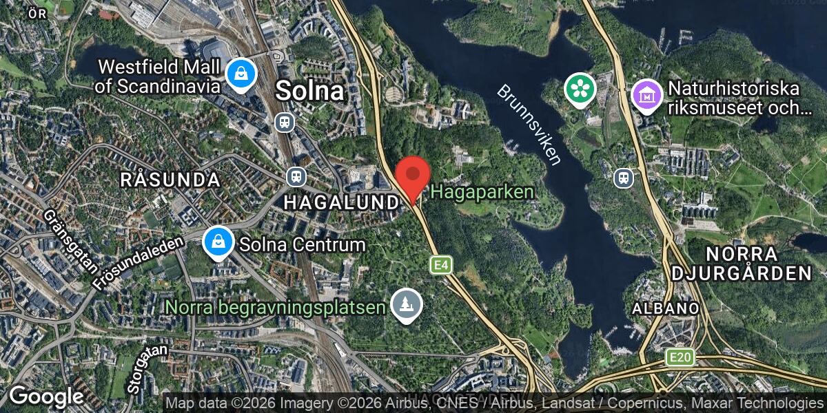 Fordonshaveri på E4 vid Trafikplats Haga Norra i riktning mot Södertälje