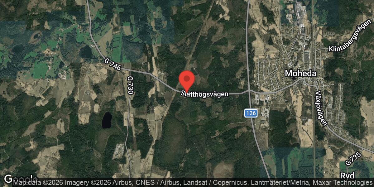 Singelolycka på väg 746 mellan Hössjö och Moheda orsakar stor påverkan