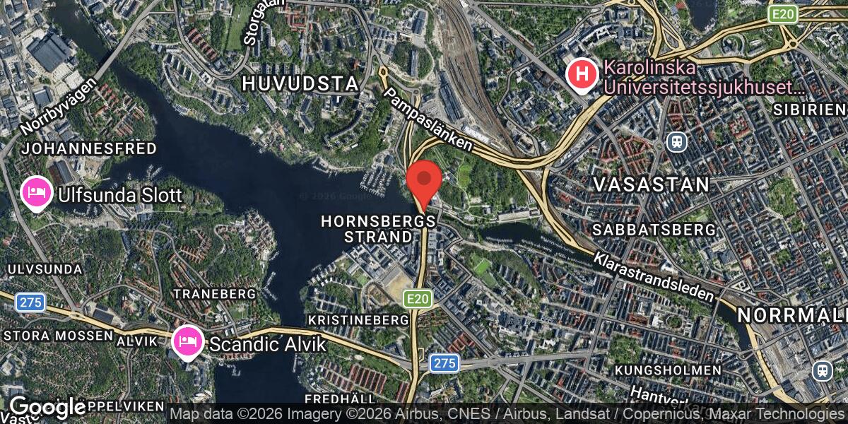 Olycka på E4 vid Trafikplats Tomteboda med stor påverkan mot Uppsala