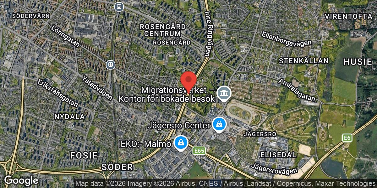 Trafikolycka med motorcykel på E6 mellan Hindby och Rosengård