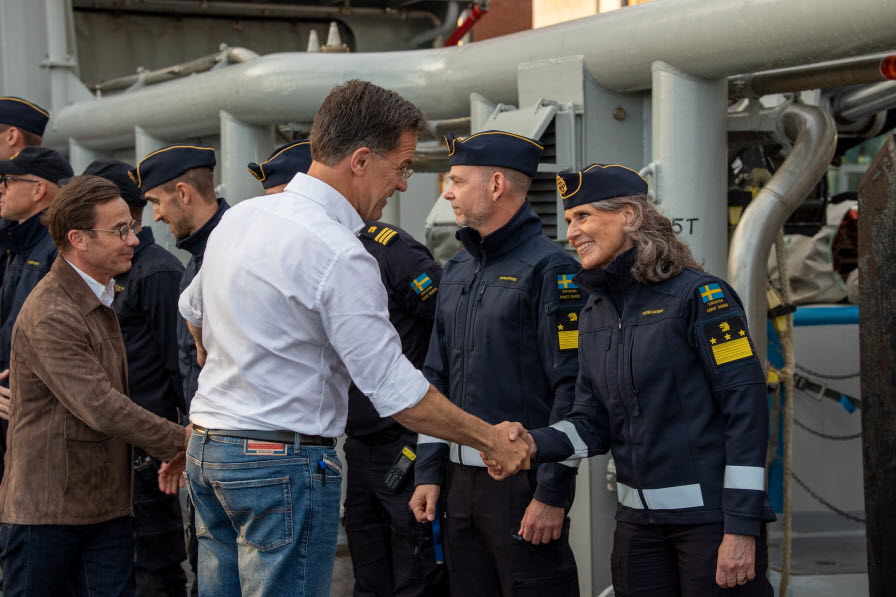Natos generalsekreterare och regeringsföreträdare besökte Kustbevakningens KBV 003 Amfitrite