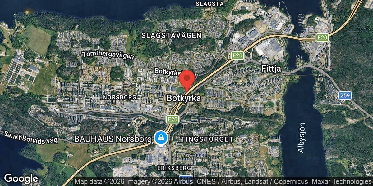 Olycka på E4 vid Trafikplats Fittja med stor påverkan på trafiken
