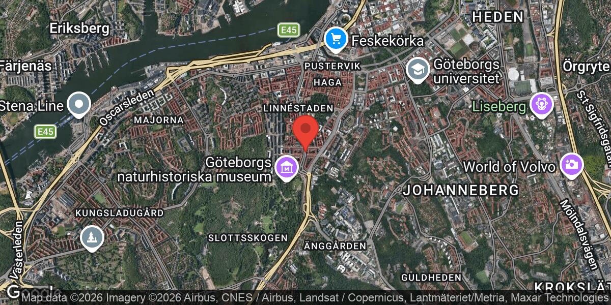 Vägarbete på Linnégatan 64 i Göteborg med stor påverkan
