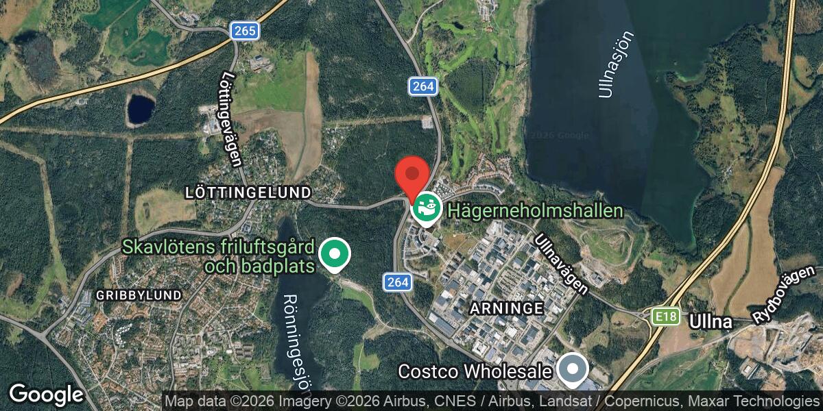 Fordonshaveri med stor påverkan på väg 264 mellan Arninge Centrum och Hägerneholm