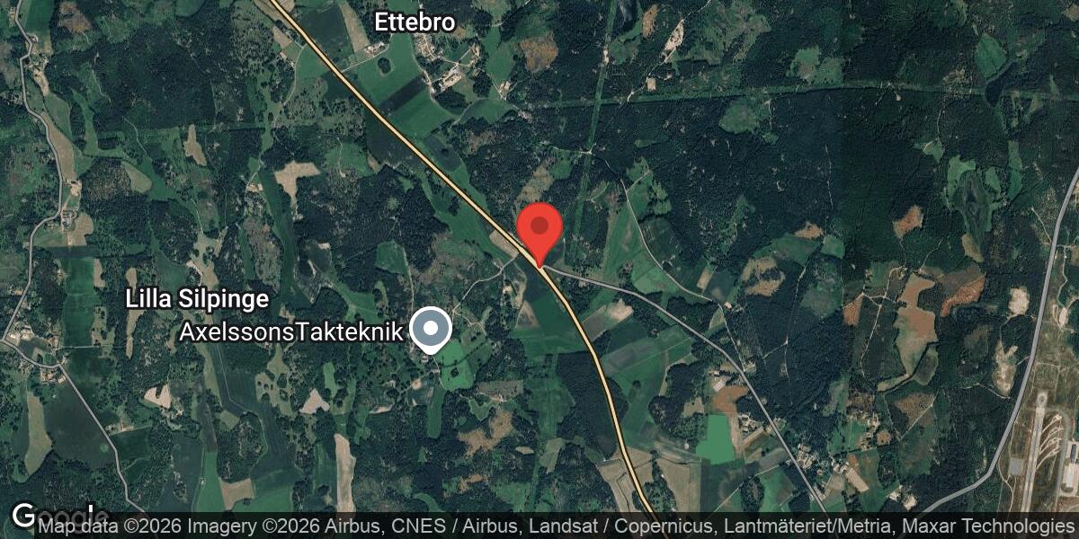 Vägarbete med stor påverkan på väg 27 norr om Kallinge