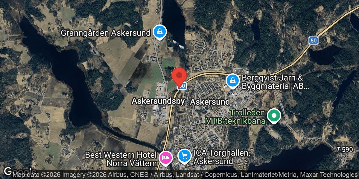 Dikningsarbete påverkar framkomligheten på väg 50 vid Askersund