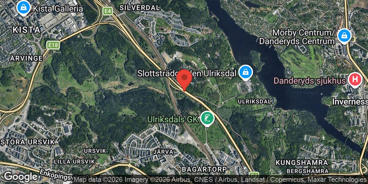 Olycka på E4 vid Trafikplats Sörentorp med stor påverkan i riktning mot Stockholm