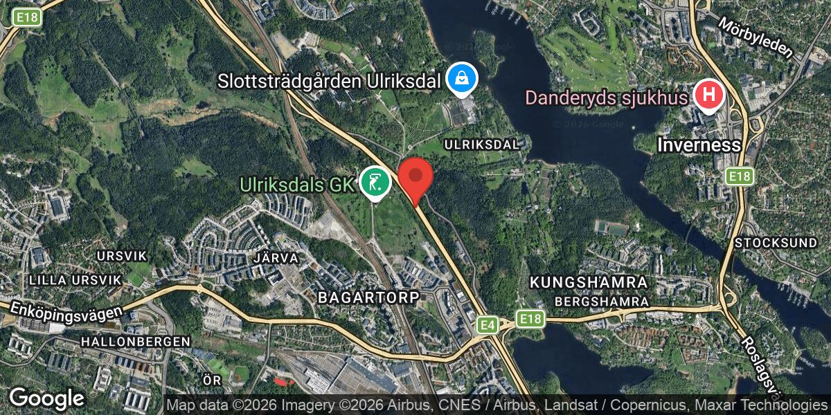 Olycka på E4 vid Trafikplats Järva Krog med stor påverkan på trafiken