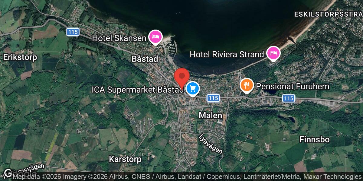 Vägarbete på väg 115 mellan Båstad SV och Båstad C påverkar trafiken