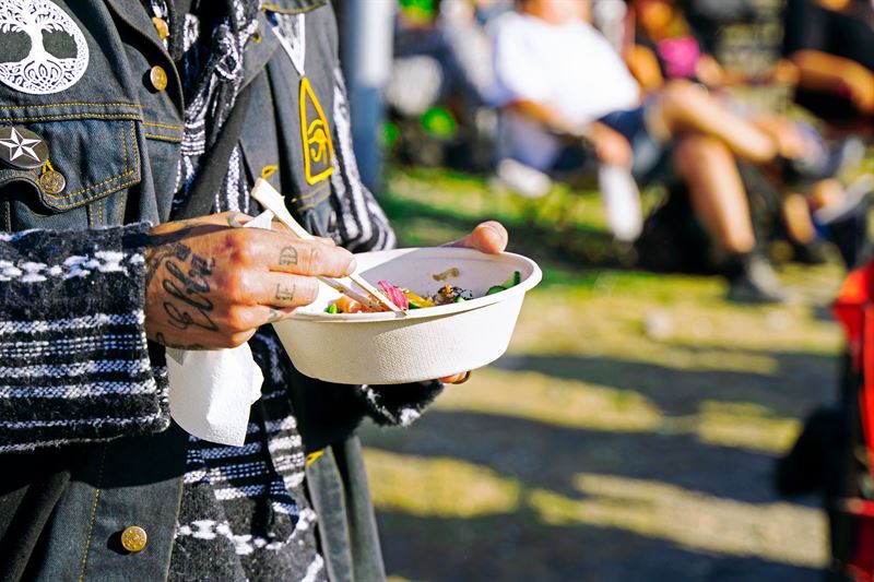 Duni Group testar storskalig kompostering på plats under Sweden Rock Festival