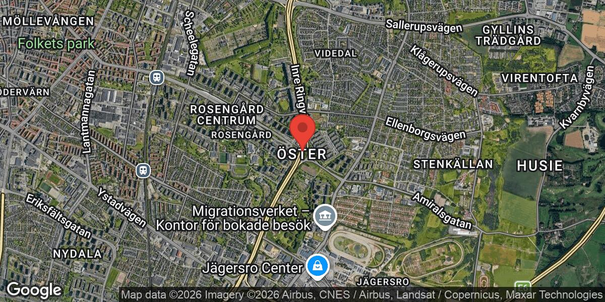 Trafikolycka med flera fordon vid Trafikplats Rosengård på E6