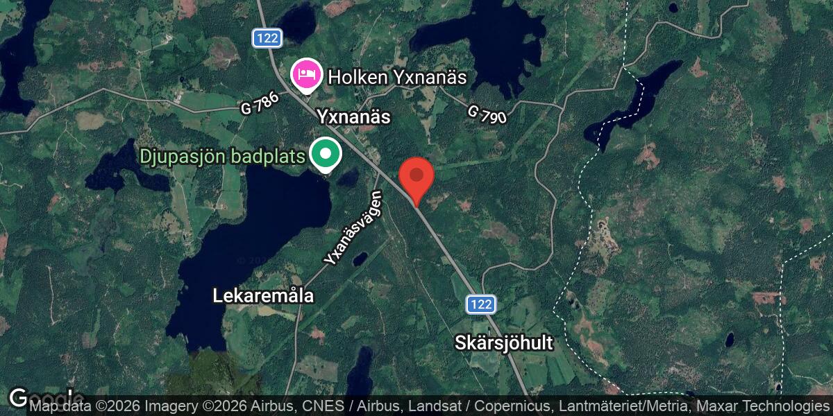 Hästar på vägen orsakade stor påverkan på väg 122 mellan Skärsjöhult och Yxnanäs