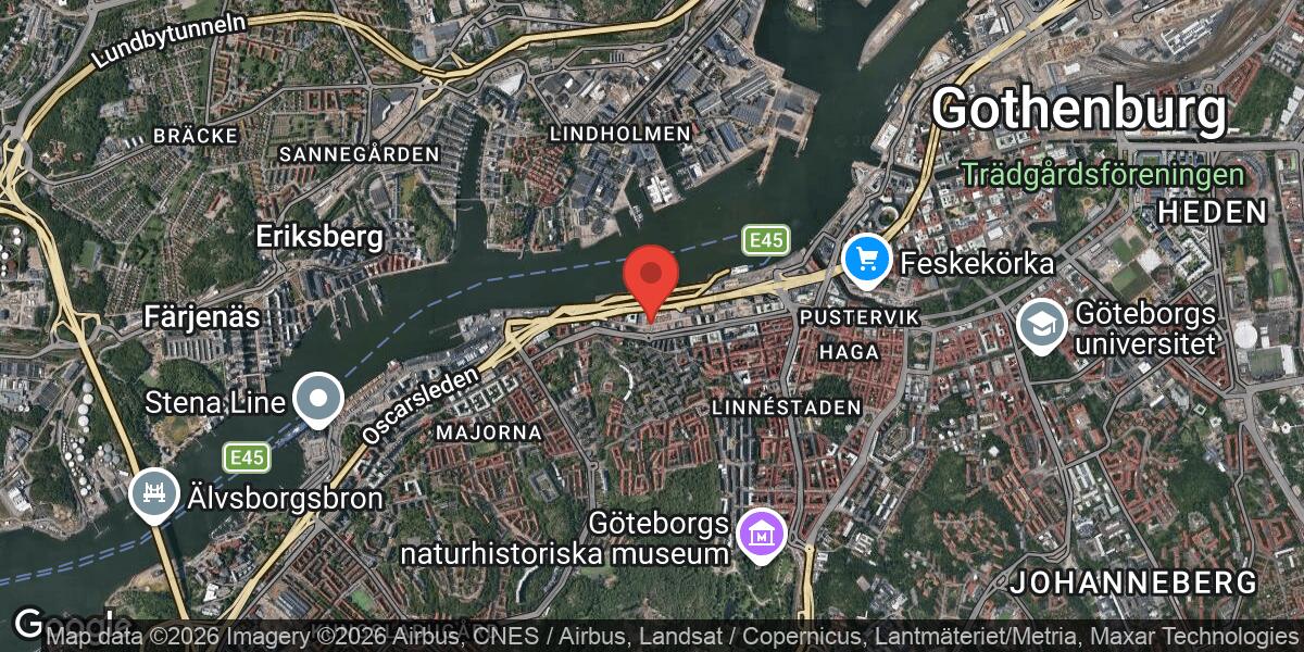Vägarbete på Masthamnsgatan i Göteborg med stor påverkan