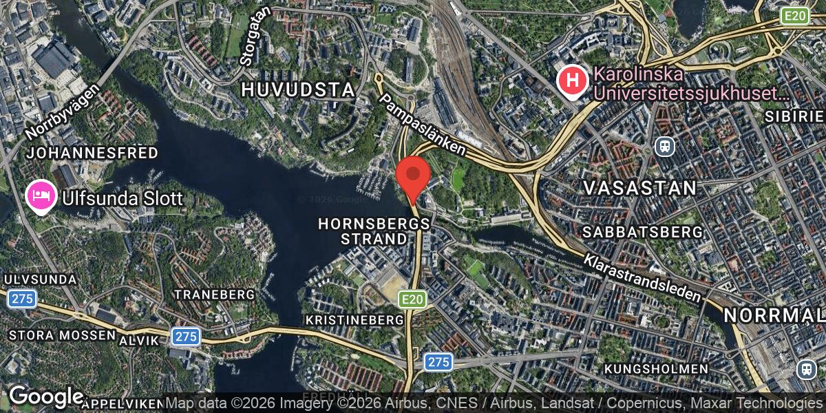 Fordonshaveri på E4 vid Trafikplats Tomteboda i riktning mot Södertälje