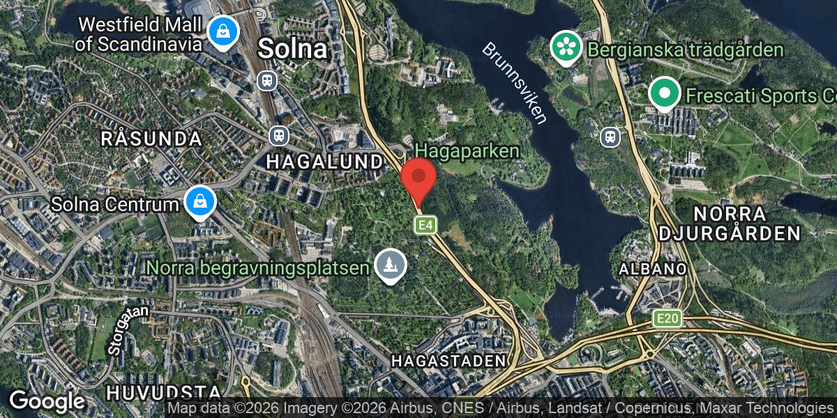 Olycka med farligt gods på E4 vid Trafikplats Haga Norra