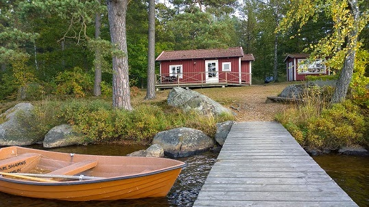 Midsommarfirande i Långasjönäs
