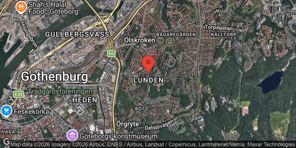 Vägarbete pågår vid Örgrytevägen/Danska Vägen/Ånäsvägen i Göteborg