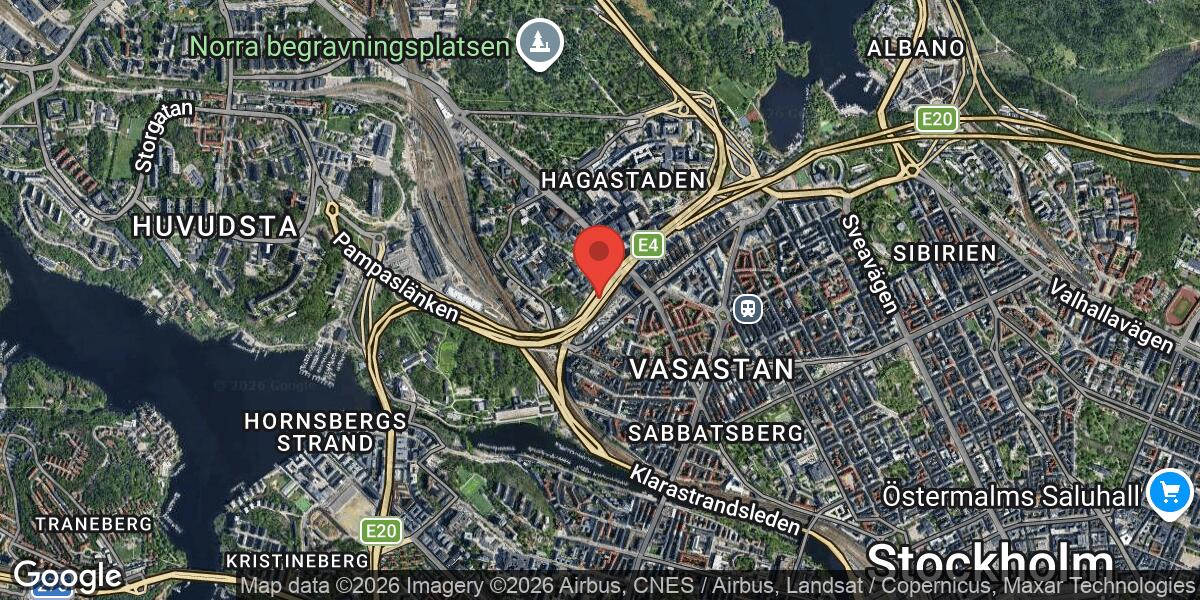 Fordonshaveri på E4 mellan Trafikplats Karlberg och Infart Gärdestunneln