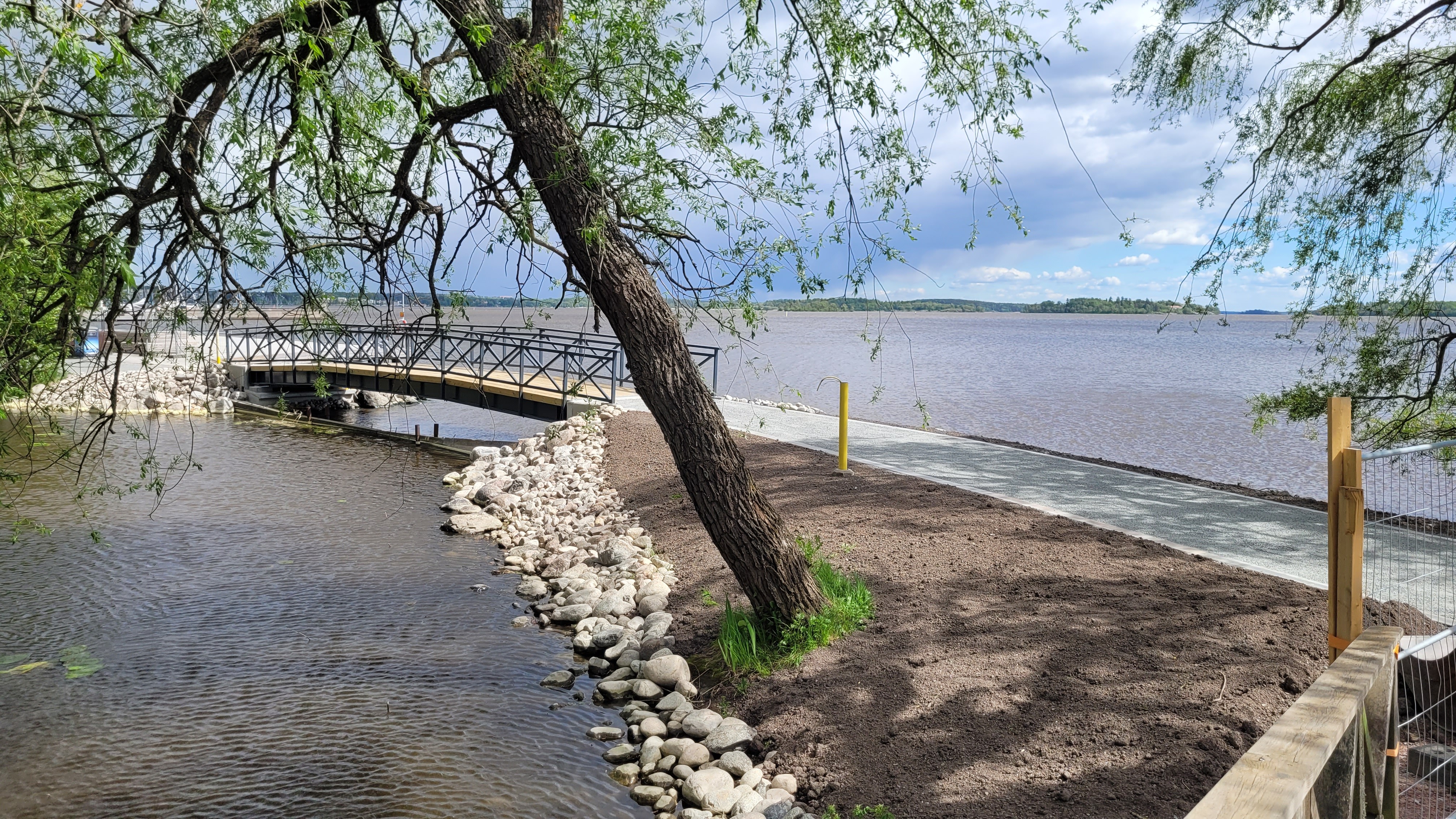 Invigning av nya gång- och cykelbroar vid Lögarängen den 24 juni