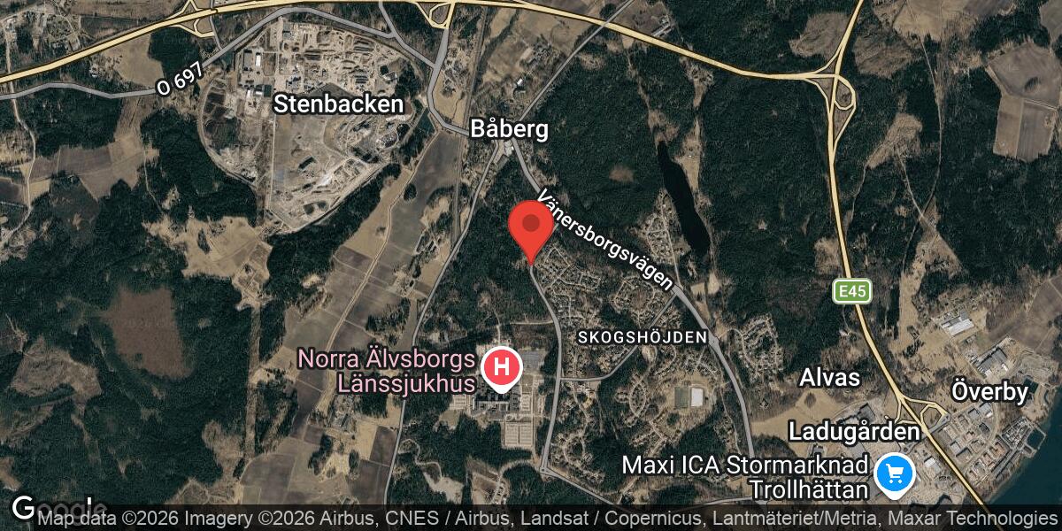 Vägarbete med fräsning på Lärketorpsvägen i Trollhättan