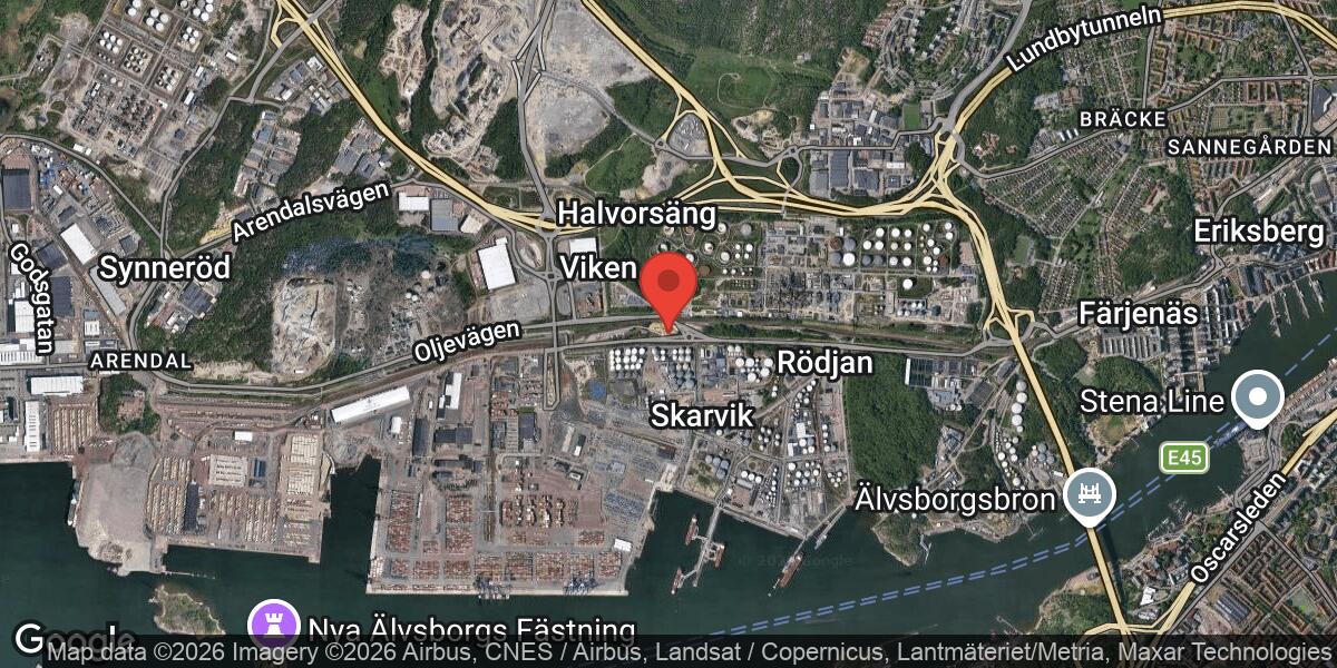 Vägarbete stänger Oljevägen vid Tankgatan i Göteborg fram till 6 juli